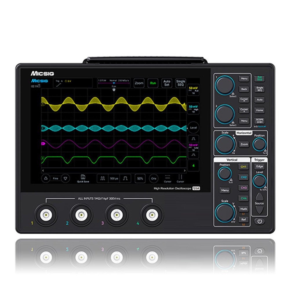 Micsig MHO14-200N Oscilloscope Tactile 200MHz / 4 canaux / 12 bits