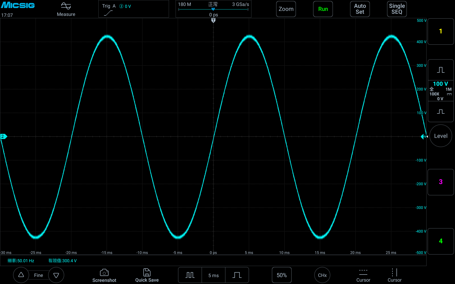 Mesures actuelles de haute qualité